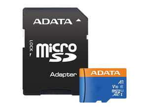 کارت حافظه ای دیتا مدل ADATA Premier microSDXC Card UHS-I Class 10 A1 V10 128GB 100MB/s با آداپتور